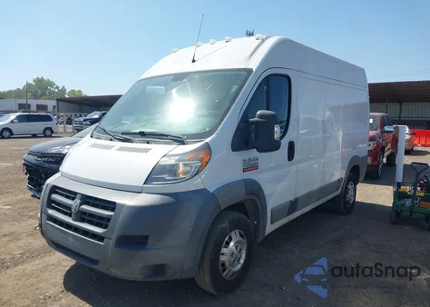 2016 Ram Promaster 2500 High Roof from USA, damaged, VIN 3C6TRVCD2GE103945